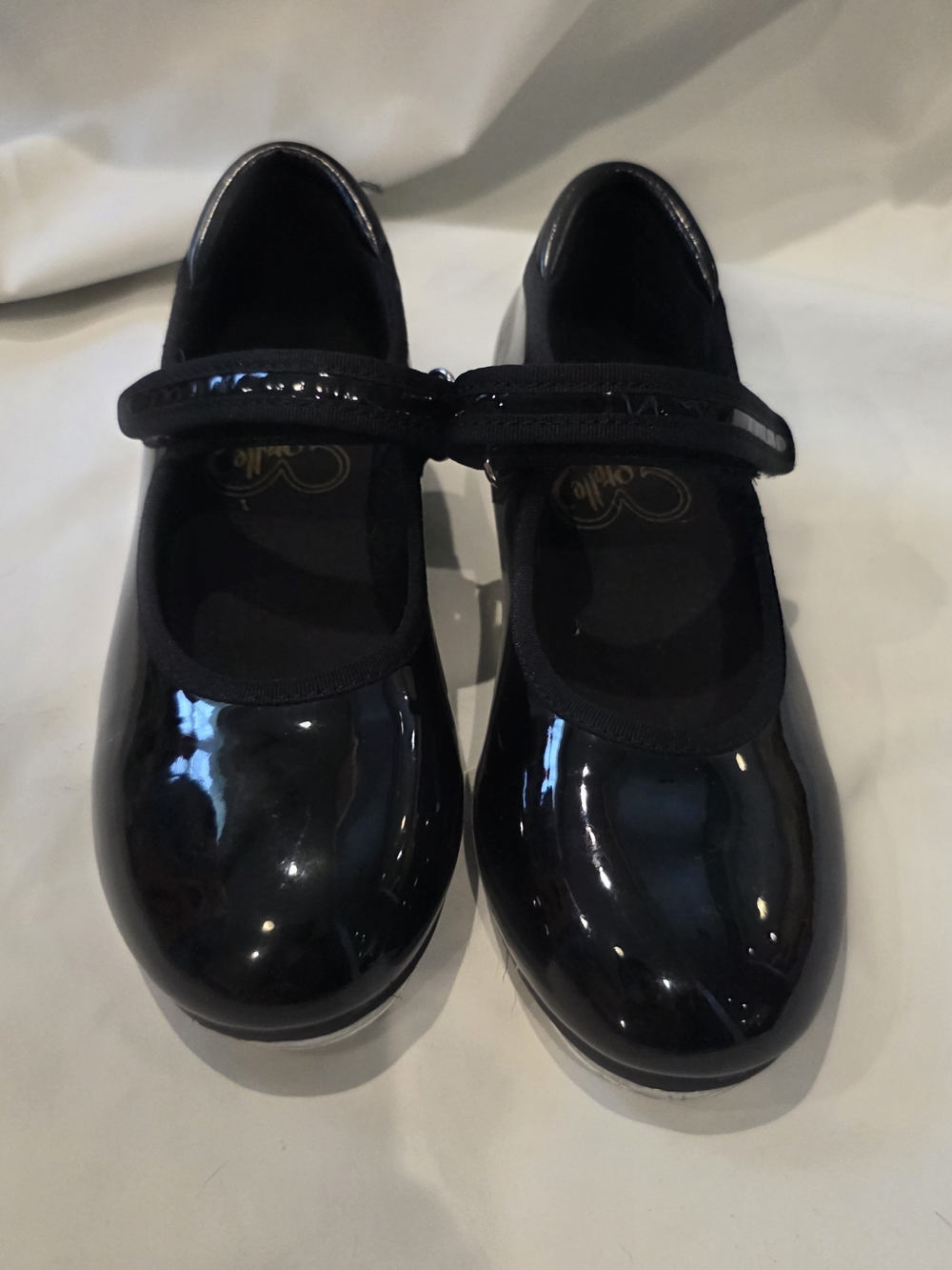 Stelle Tap Dance Black Shoes Girls Size 13ML Easy On & Off